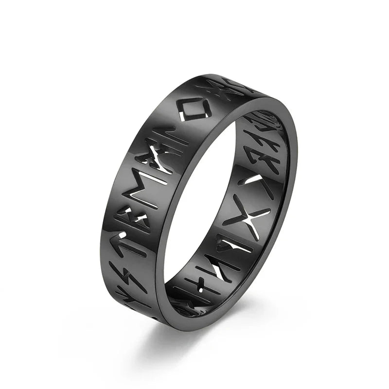 Viking Scripture Rune Ring — dettaglio