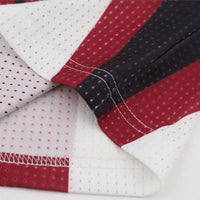 Vintage Mesh Striped Soccer Jersey — dettaglio della stampa