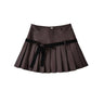 Vintage Preppy Y2K A Line Old Money Pleated Plaid Mini Skirt
