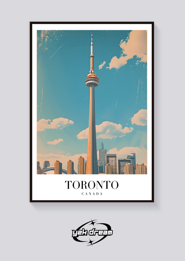 Vintage Toronto CN Tower Poster