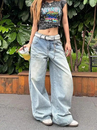 Vintage Womens Y2k Embroidered Jeans — in alternativa