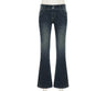 Vintage Y2K Retro Button Up Low Rise Denim Flared Jeans