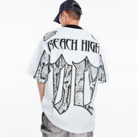 Vintage Y2K "Snake Skin" Football Jersey — vista posteriore