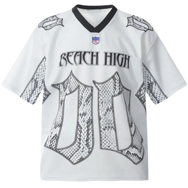 Vintage Y2K "Snake Skin" Football Jersey — vista frontale