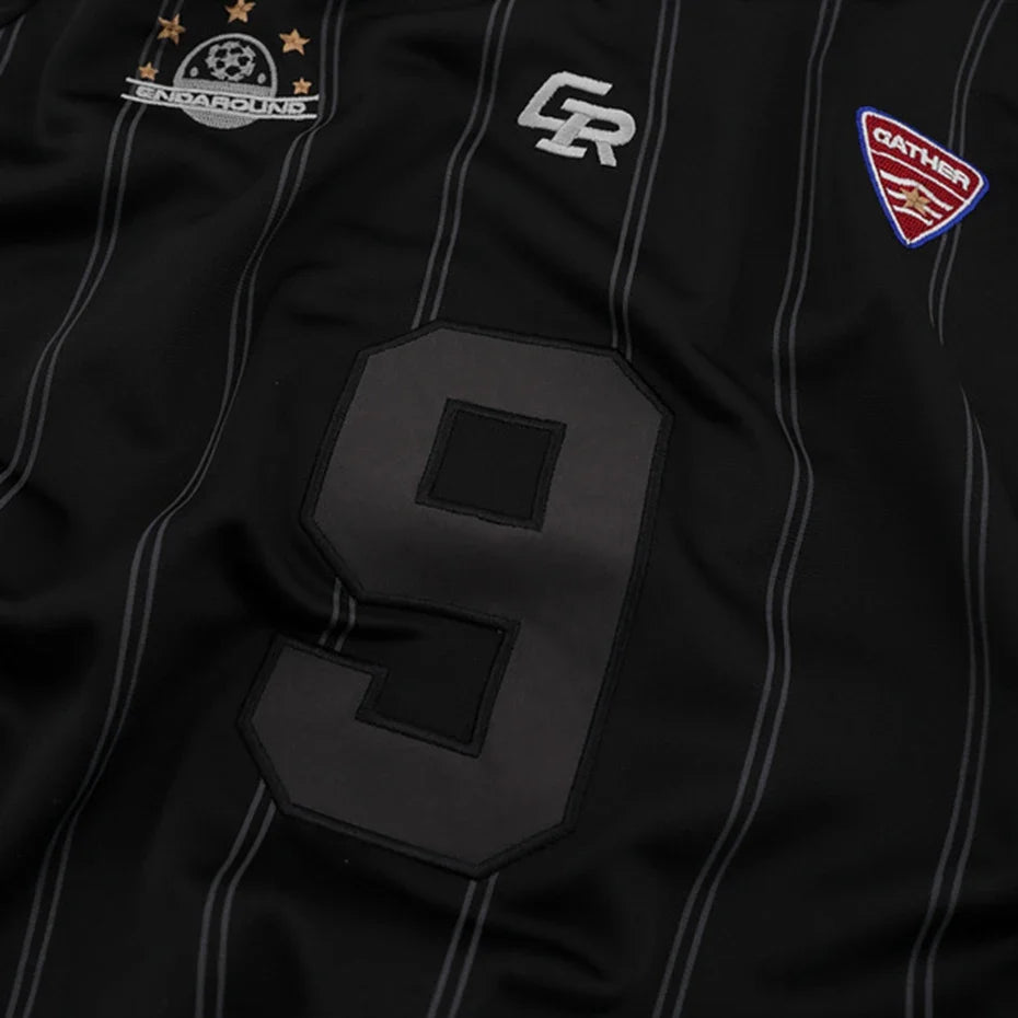 Vintage Y2K Striped Polo Soccer Jersey — in alternativa