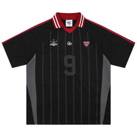 Vintage Y2K Striped Polo Soccer Jersey — vista posteriore