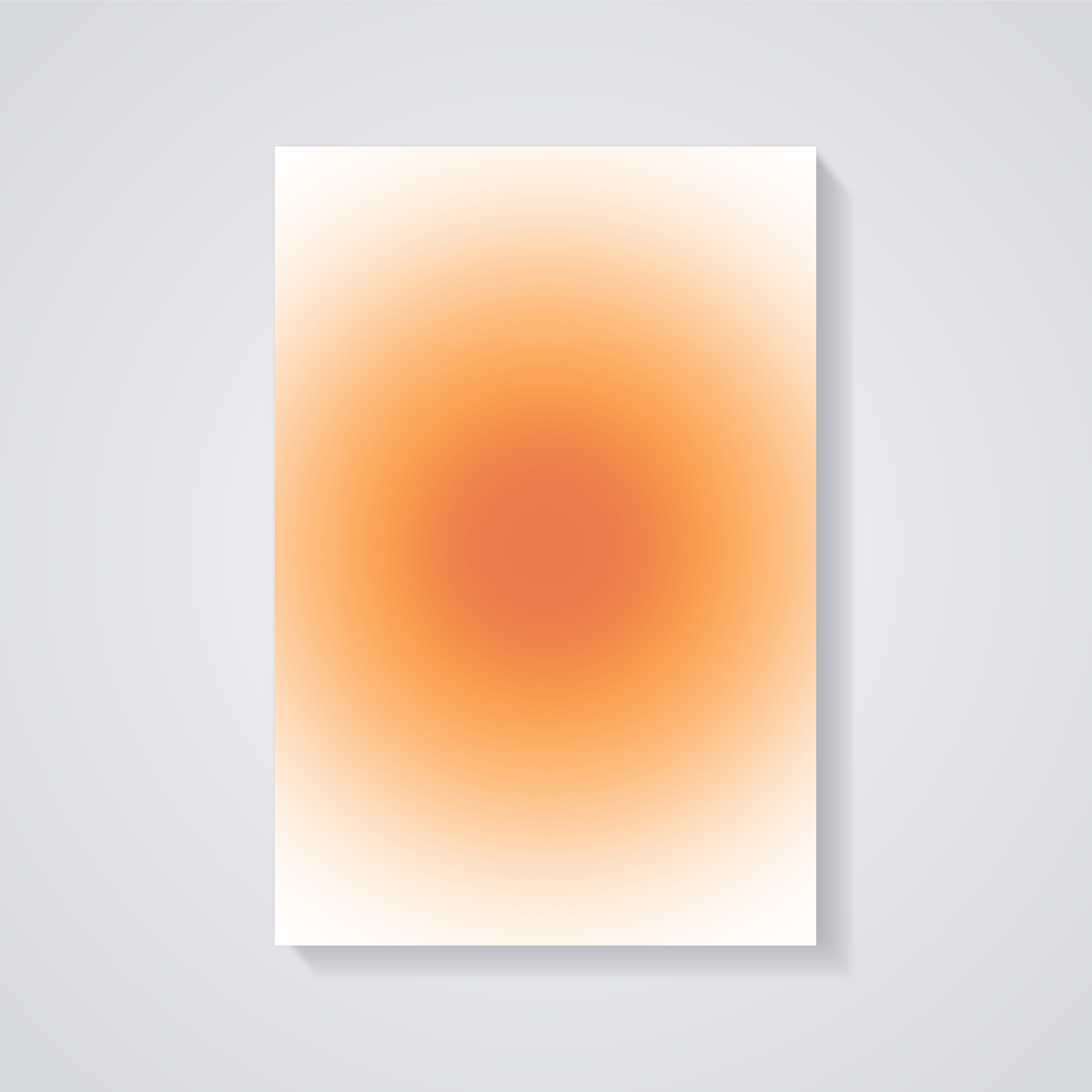 Warm Sunshine Gradient Poster — vista posteriore