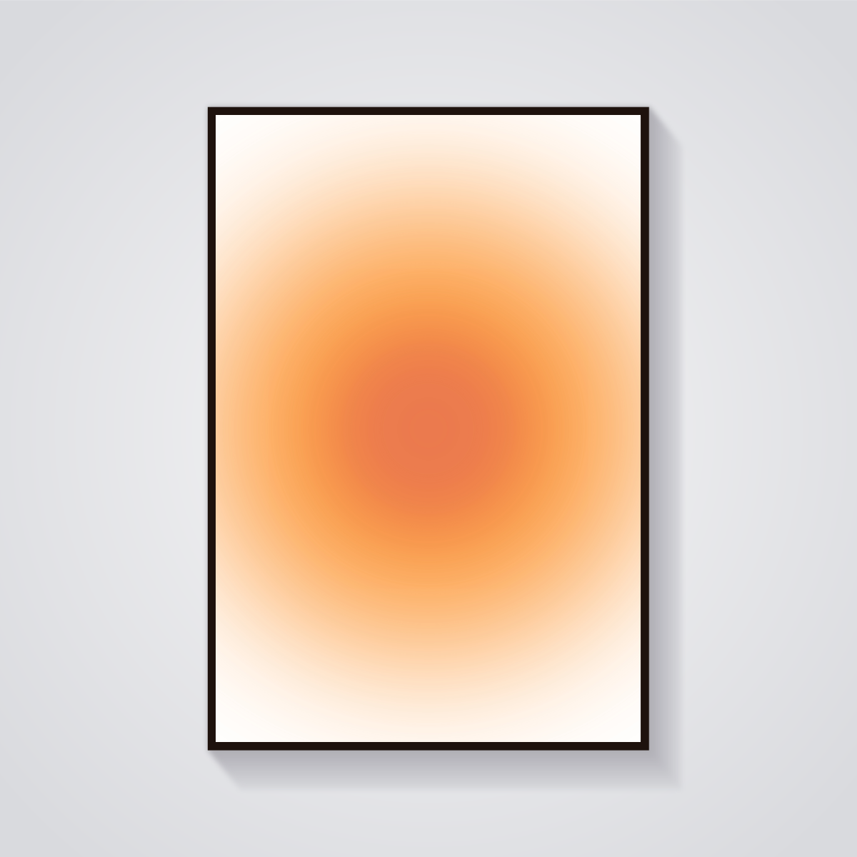 Warm Sunshine Gradient Poster — vista frontale