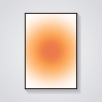 Warm Sunshine Gradient Poster — vista frontale