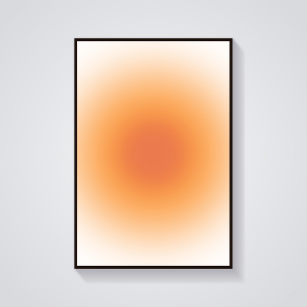 Warm Sunshine Gradient Poster — vista frontale