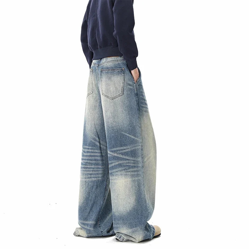 Washed Y2K Wide Leg Baggy Jeans — dettaglio della stampa