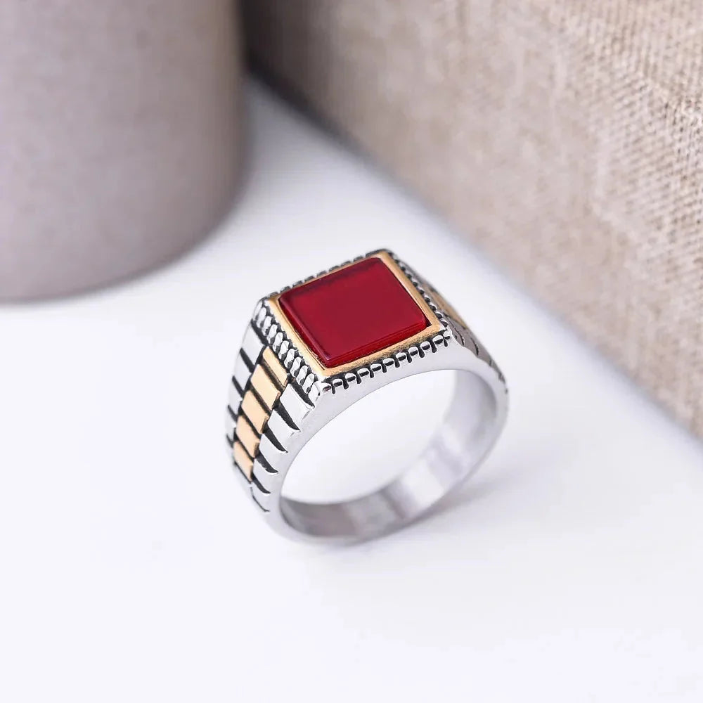Watch Strap Stone Ring — vista completa