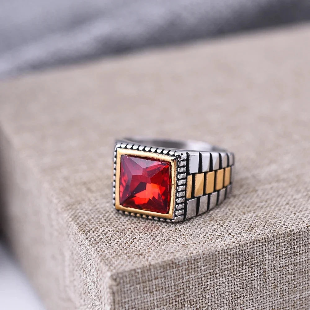 Watch Strap Stone Ring — vista posteriore