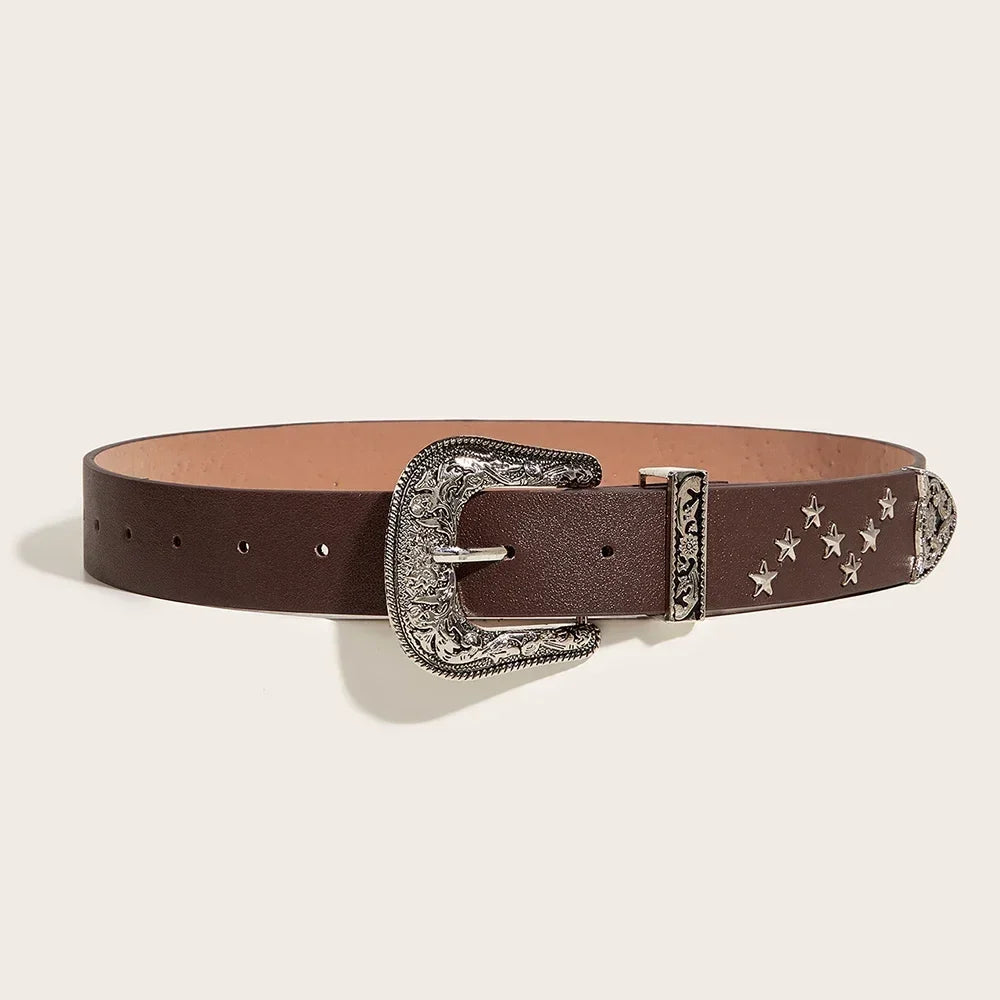 Western Y2K Cowboy Buckle Belt — dettaglio