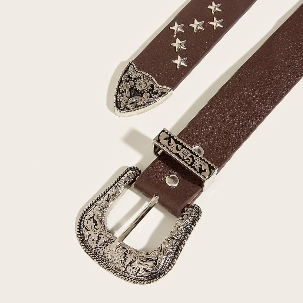 Western Y2K Cowboy Buckle Belt — in alternativa