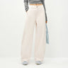 White Y2K Relaxed Straight Leg Jean