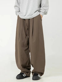 Wide Leg Curved Y2K Parachute Trousers — vista posteriore