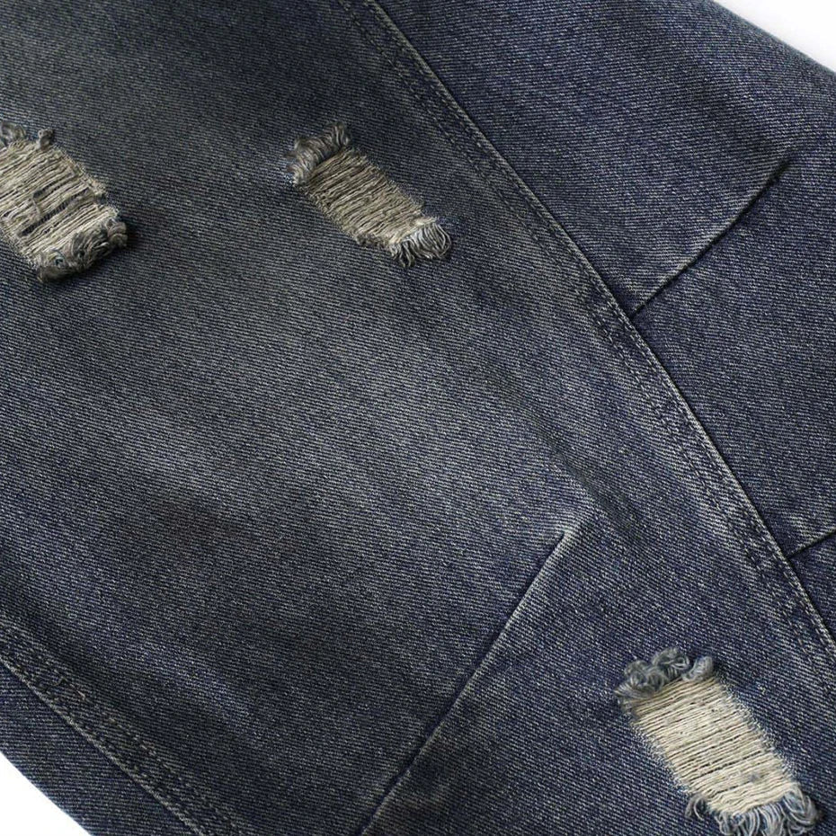 Wide Leg Y2K Distressed Denim Barrel Jeans — in alternativa