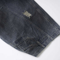 Wide Leg Y2K Distressed Denim Barrel Jeans — vista laterale