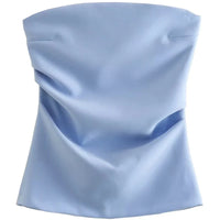 Womens Y2K Bandeau Corset Tube Top — vista posteriore
