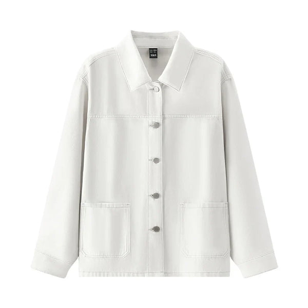 Womens Y2K Elegant Spring Denim Jacket — vista frontale