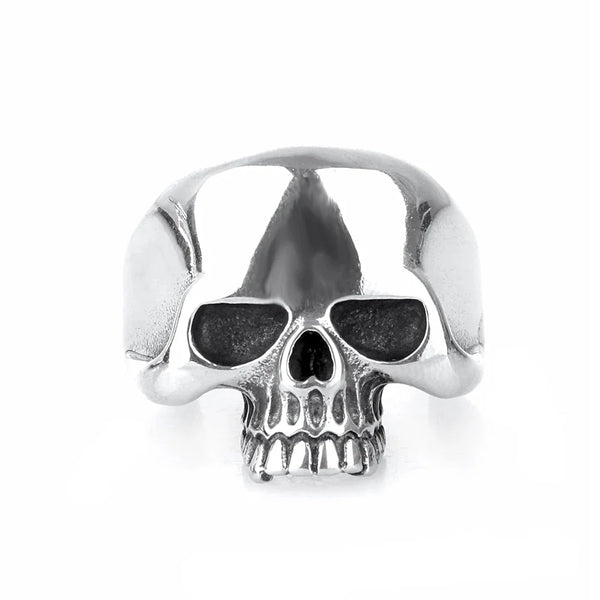 Wrap Around Skull Ring — vista frontale