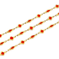 1 Meter Geometric Necklace — dettaglio