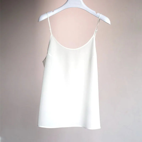 Y2K 100% Mulberry Silk Camisole Top