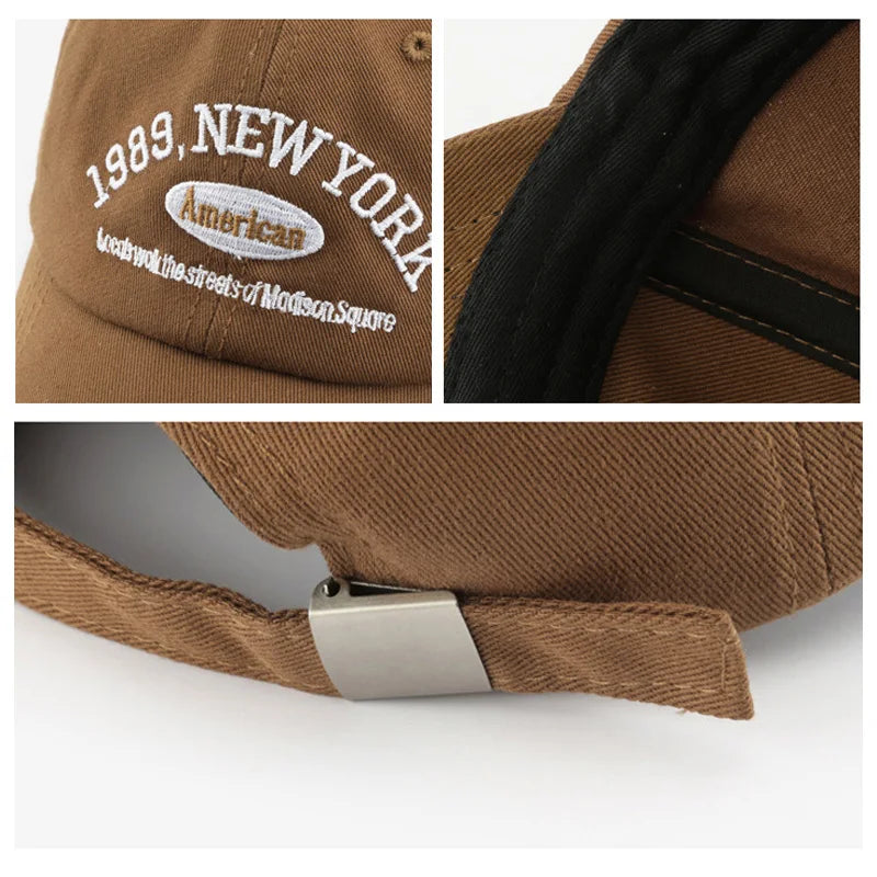 1989 New York Embroidered Baseball Cap — vista posteriore