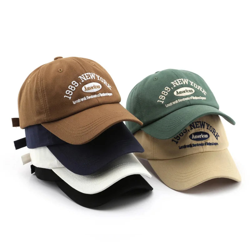 1989 New York Embroidered Baseball Cap — dettaglio del tessuto