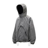 2 in 1 Waterproof Windbreaker Jacket Coat — vista posteriore