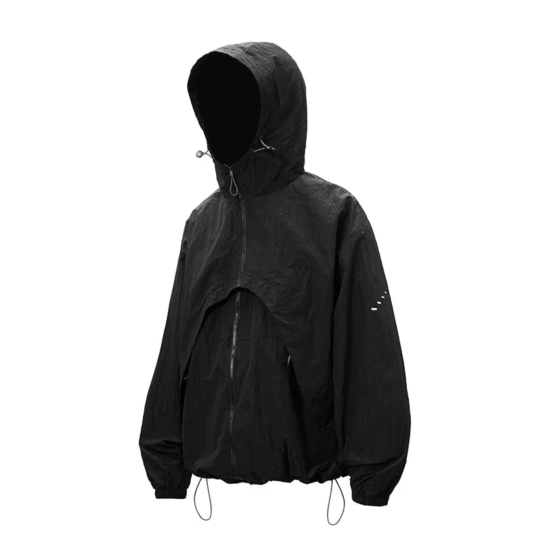 2 in 1 Waterproof Windbreaker Jacket Coat — dettaglio della stampa