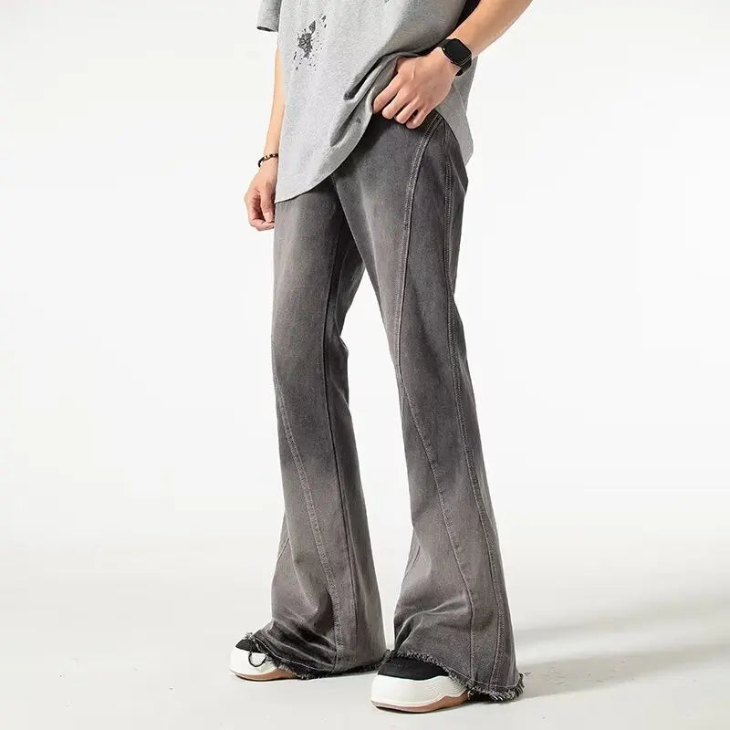 2000S Vintage Grey Baggy Flared Jeans — in alternativa