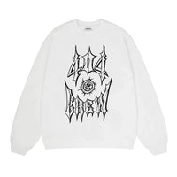 404 Crew Print Hoodie — dettaglio del tessuto
