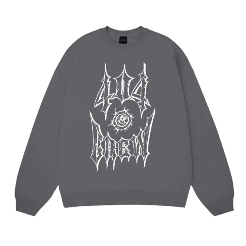 404 Crew Print Hoodie — dettaglio della stampa
