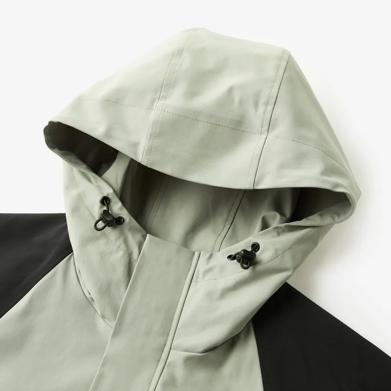 Adjustable Waterproof Windbreaker Jacket — dettaglio
