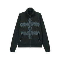 Aesthetic Tattoo Print Jacket — dettaglio della stampa
