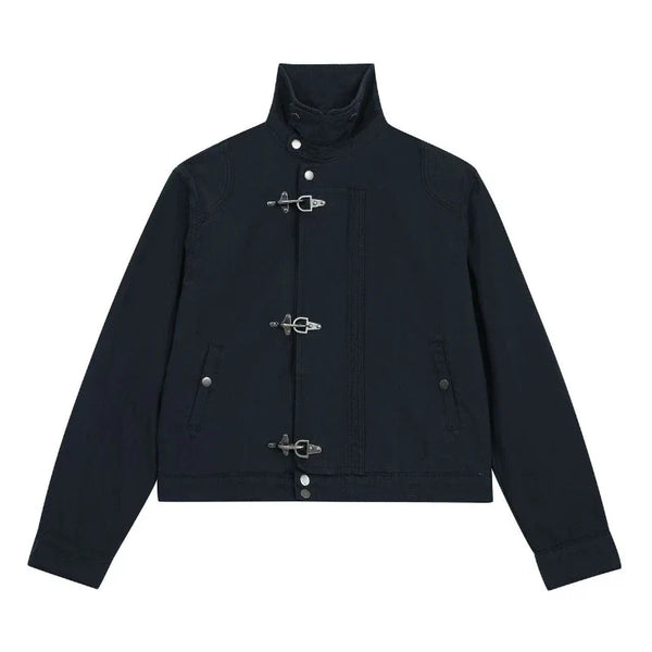 Airplane Button Collared Jacket — vista frontale