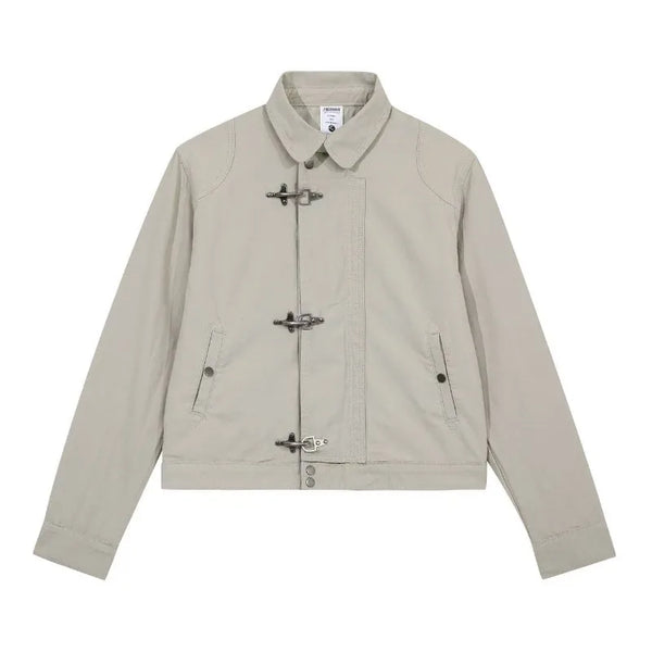 Y2K Airplane Button Collared Jacket