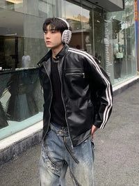 American Leather Jacket — vista frontale