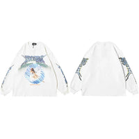 Angel Ascension Graphic Long Sleeve Top — vista frontale