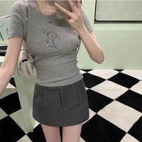Angel Wings Rhinestone Graphic T Shirt — in alternativa