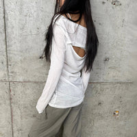 Angelic Wings Tattoo Graphic Grunge Long Sleeve Top — dettaglio della stampa