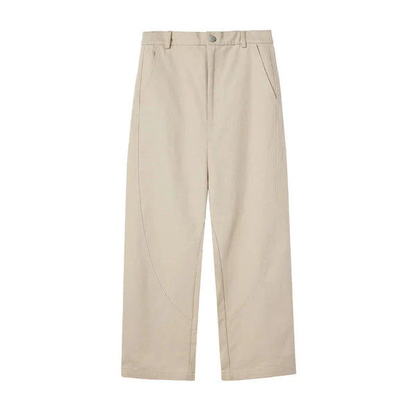 Y2K Arc Shaped Baggy Trousers
