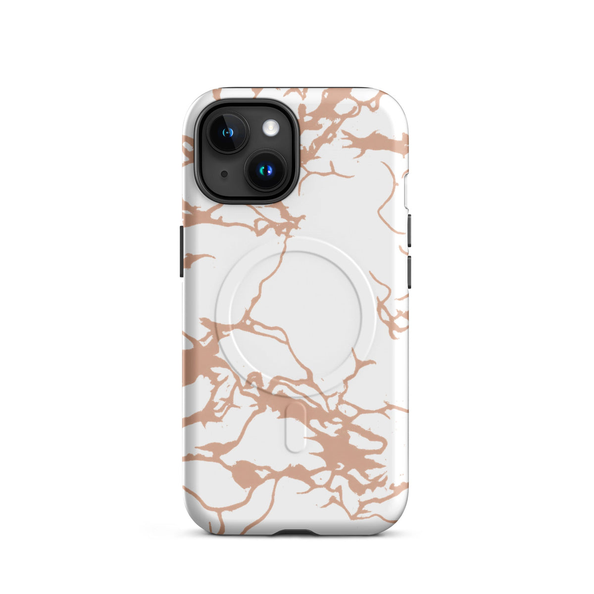 Arctic Pinky Brown Camo MagSafe Case — vista posteriore