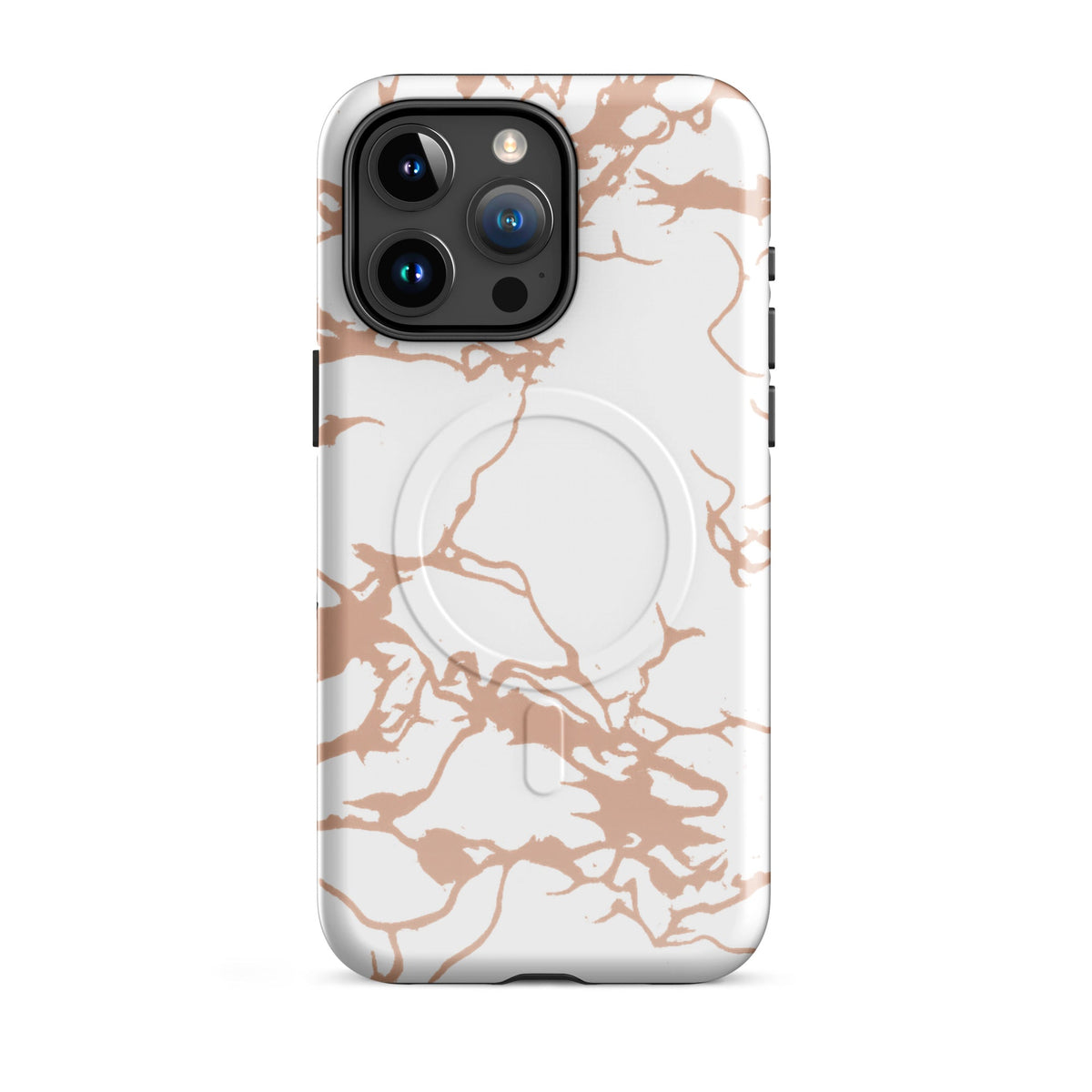 Arctic Pinky Brown Camo MagSafe Case — dettaglio del tessuto