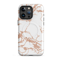 Arctic Pinky Brown Camo MagSafe Case — dettaglio del tessuto