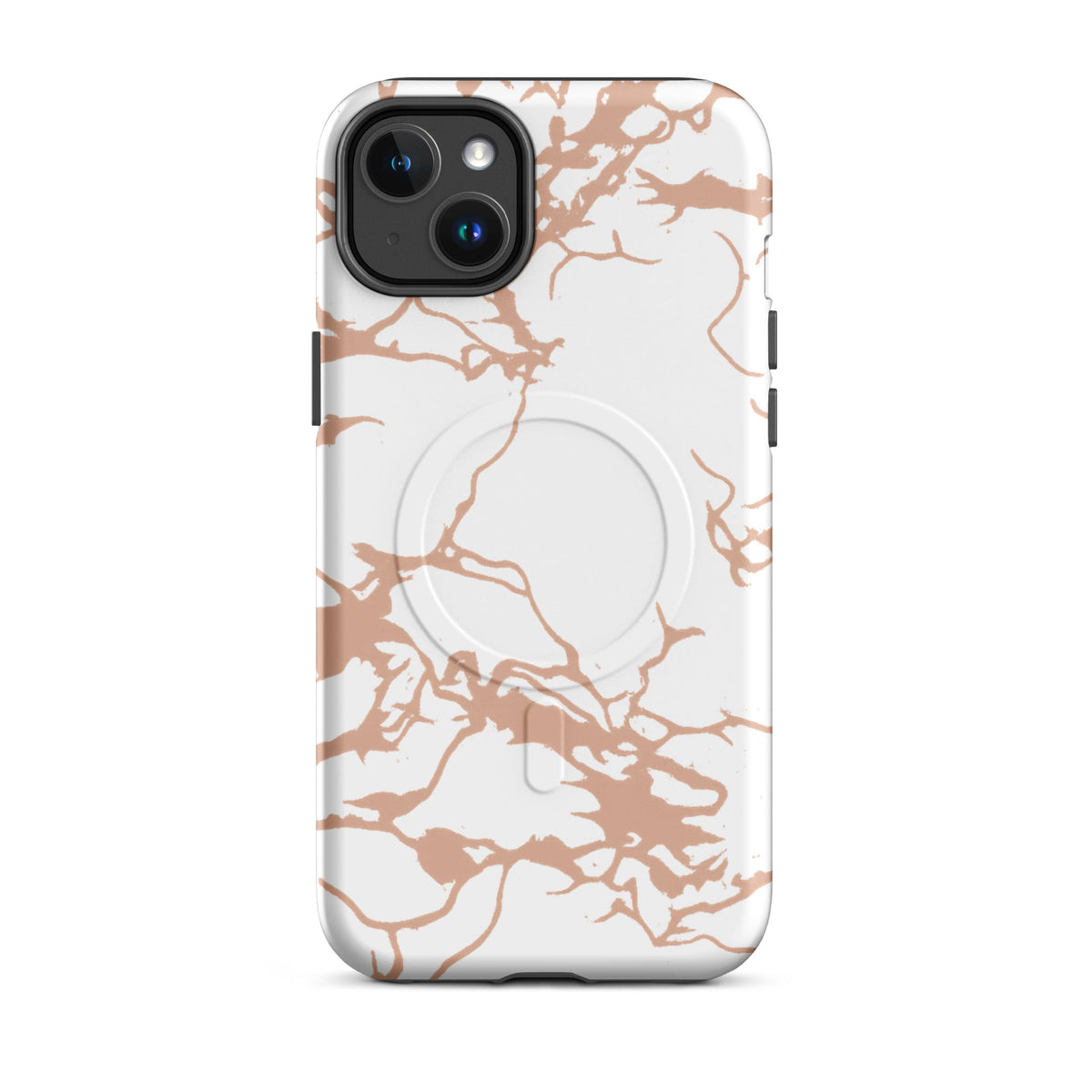 Arctic Pinky Brown Camo MagSafe Case — dettaglio della stampa
