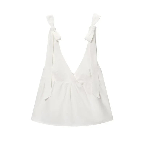 Y2K Backless Halter Low Cut Cami Top