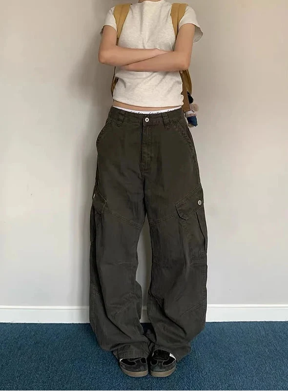 Baggy Cargo Boyfriend Fit Jeans — vista posteriore